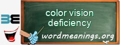 WordMeaning blackboard for color vision deficiency